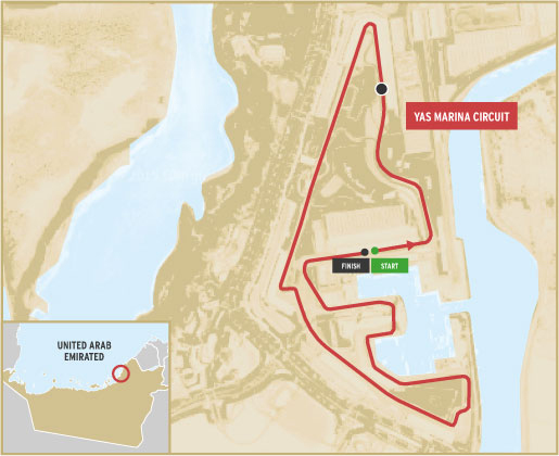 Abu Dhabi stage 5 map